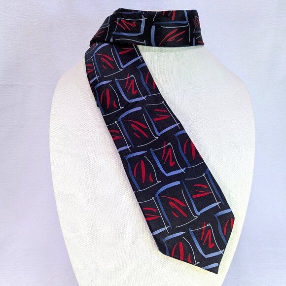 J. Garcia Men's Tie Collection Fifty Lizard Board 100% Silk - Picture 1 of 4
